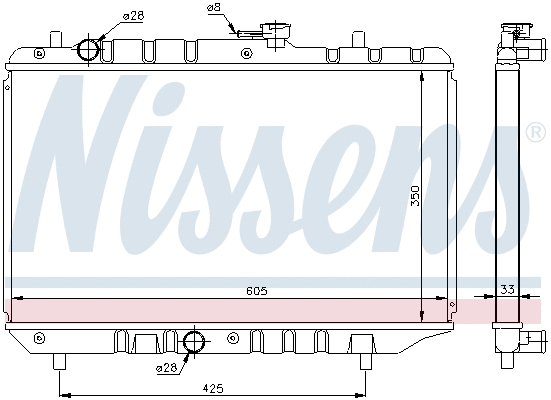 Radiator, engine cooling