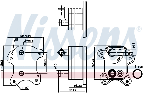Oil Cooler, engine oil