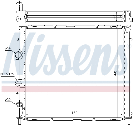 Radiator, engine cooling (696272)