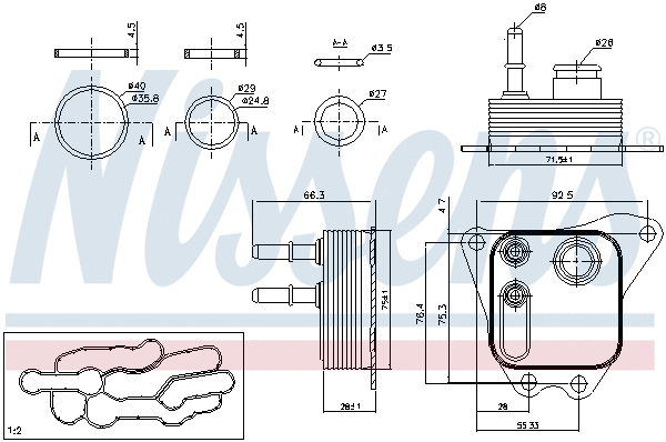 Oil Cooler, engine oil