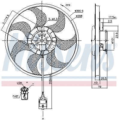 Fan, engine cooling