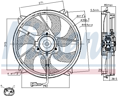 Fan, engine cooling