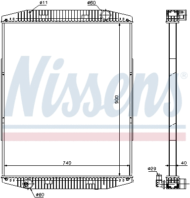 Radiator, engine cooling (619710)