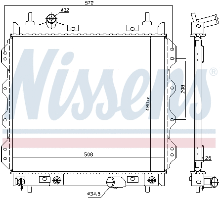 Radiator, engine cooling