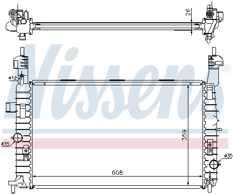 Radiator, engine cooling