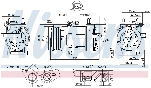 Compressor, air conditioning (890217)