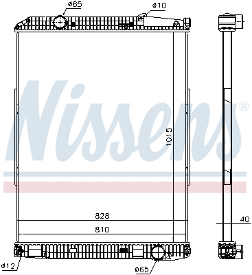 Radiator, engine cooling (671690)