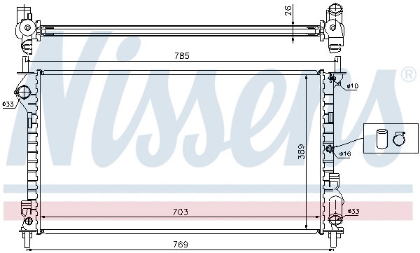 Radiator, engine cooling