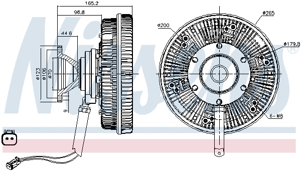 Clutch, radiator fan