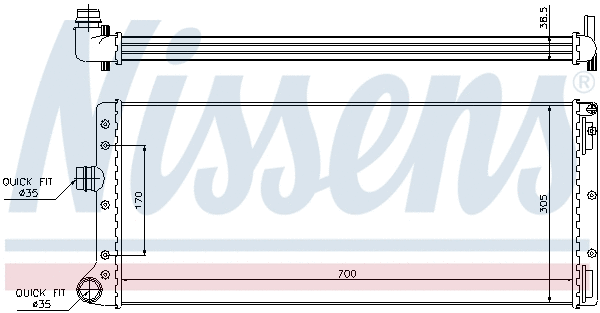 Radiator, engine cooling
