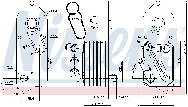 Oil Cooler, engine oil