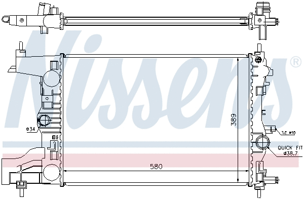 Radiator, engine cooling