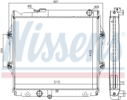 Radiator, engine cooling
