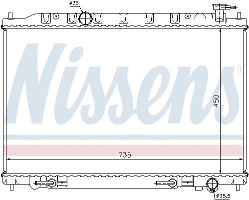 Radiator, engine cooling