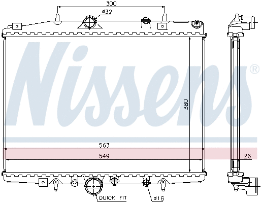 Radiator, engine cooling (697062)