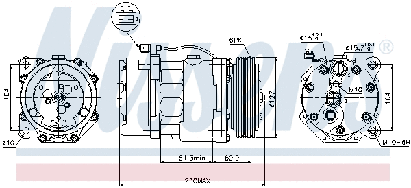 Compressor, air conditioning