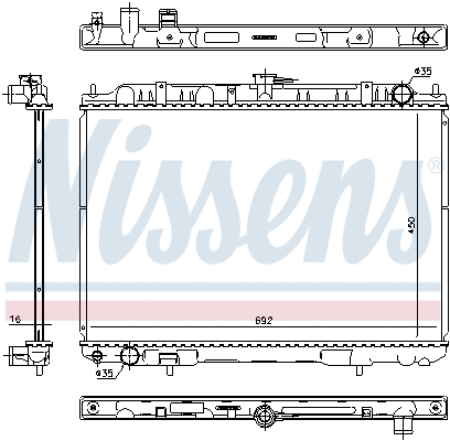 Radiator, engine cooling