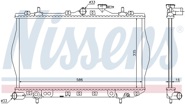 Radiator, engine cooling