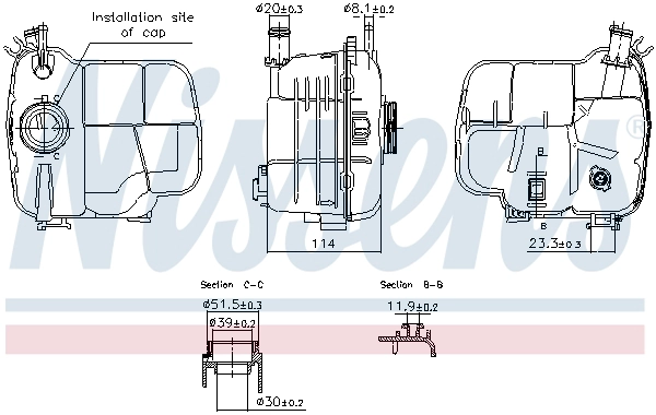 Expansion Tank, coolant (996224)