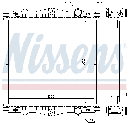 Radiator, engine cooling (614450)
