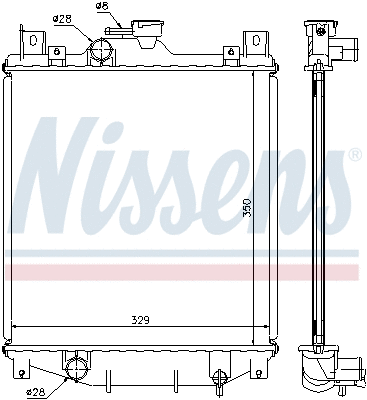 Radiator, engine cooling