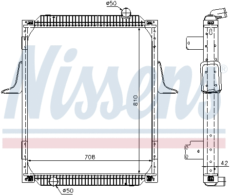 Radiator, engine cooling (67248)