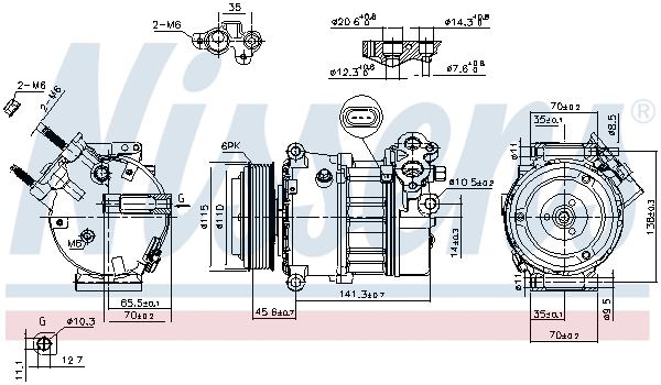 Compressor, air conditioning