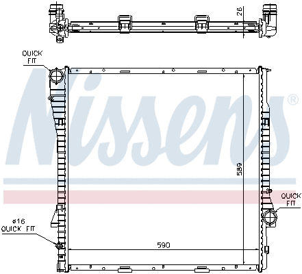 Radiator, engine cooling