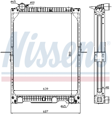 Radiator, engine cooling (62524A)
