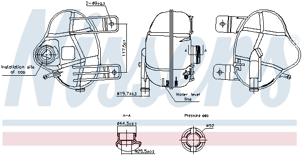 Expansion Tank, coolant (996250)