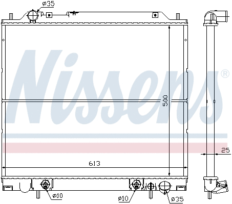 Radiator, engine cooling