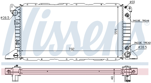 Radiator, engine cooling