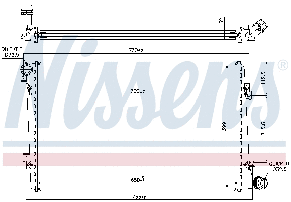 Radiator, engine cooling