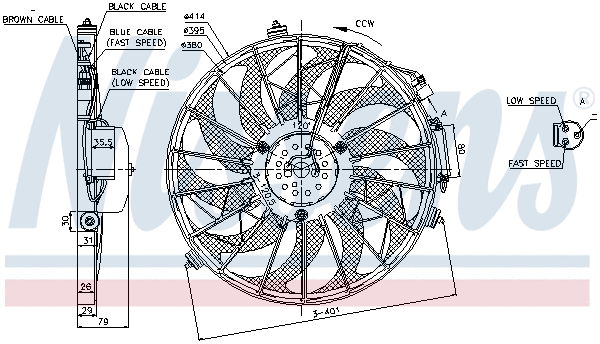 Fan, engine cooling