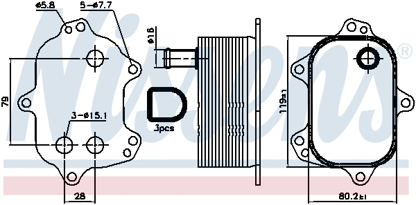 Oil Cooler, engine oil