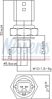 Sensor, coolant temperature