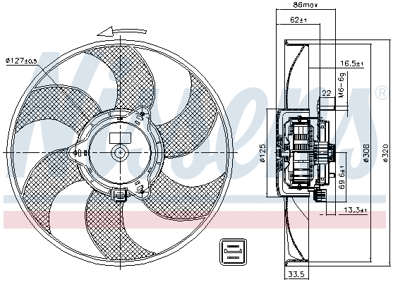 Fan, engine cooling
