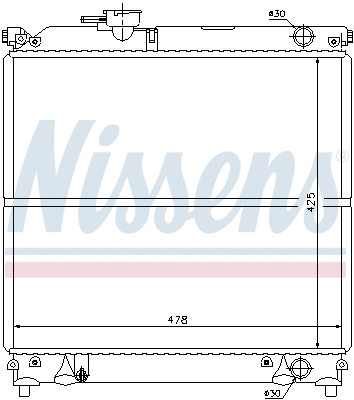 Radiator, engine cooling (64181)