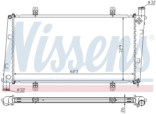 Radiator, engine cooling