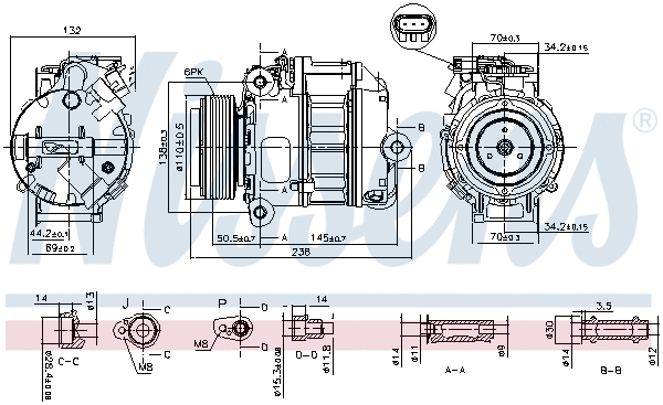 Compressor, air conditioning