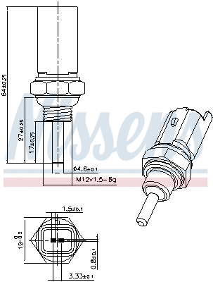 Sensor, coolant temperature
