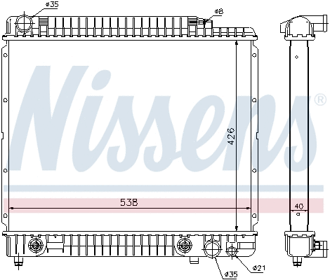 Radiator, engine cooling