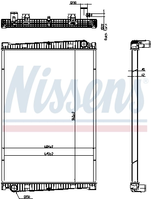 Radiator, engine cooling (67193)