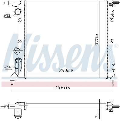 Radiator, engine cooling (693701)