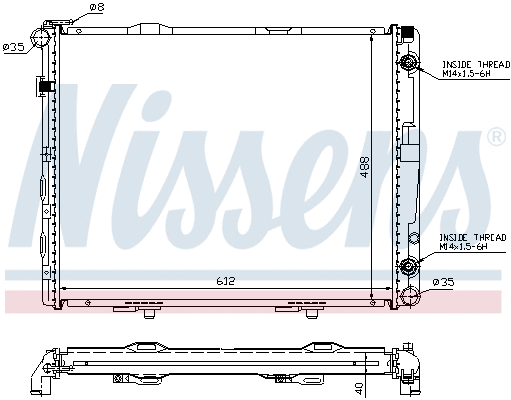 Radiator, engine cooling