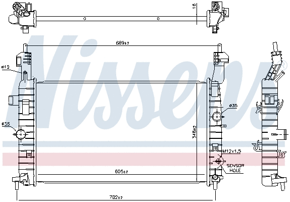 Radiator, engine cooling
