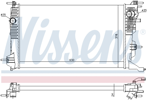 Radiator, engine cooling (692511)