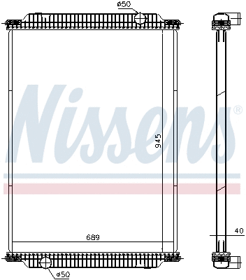 Radiator, engine cooling (671950)
