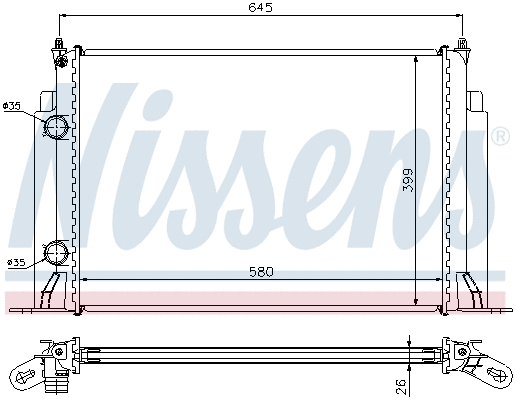 Radiator, engine cooling (693518)