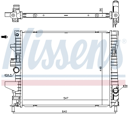 Radiator, engine cooling